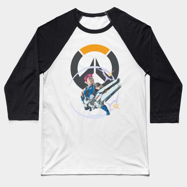 Overwatch: Zarya Baseball T-Shirt by donisalmostagenius